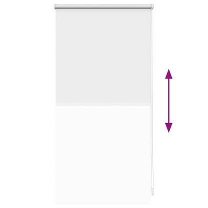 Roller Blind Blackout 44.4x100 cm Fabric Width 40 cm White