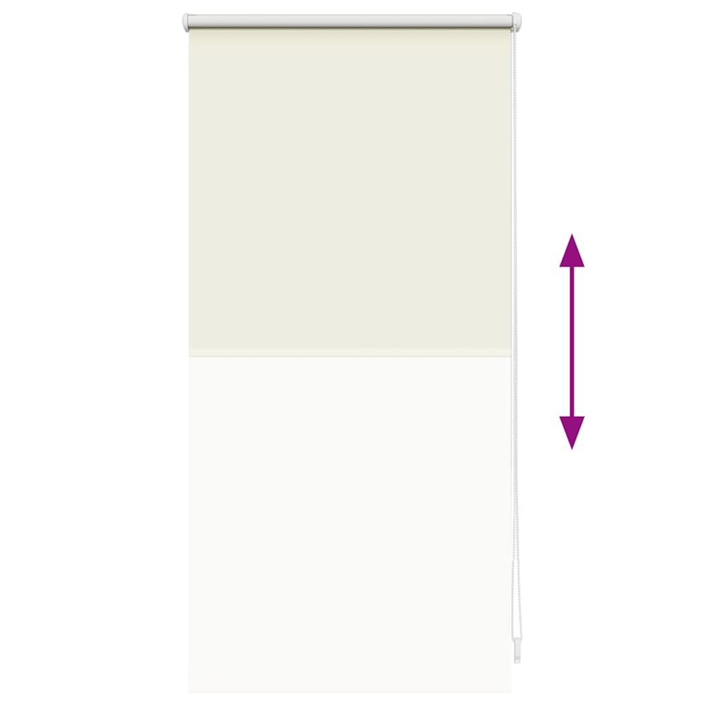 Roller Blind Blackout 44.4x100 cm Fabric Width 40 cm Off White