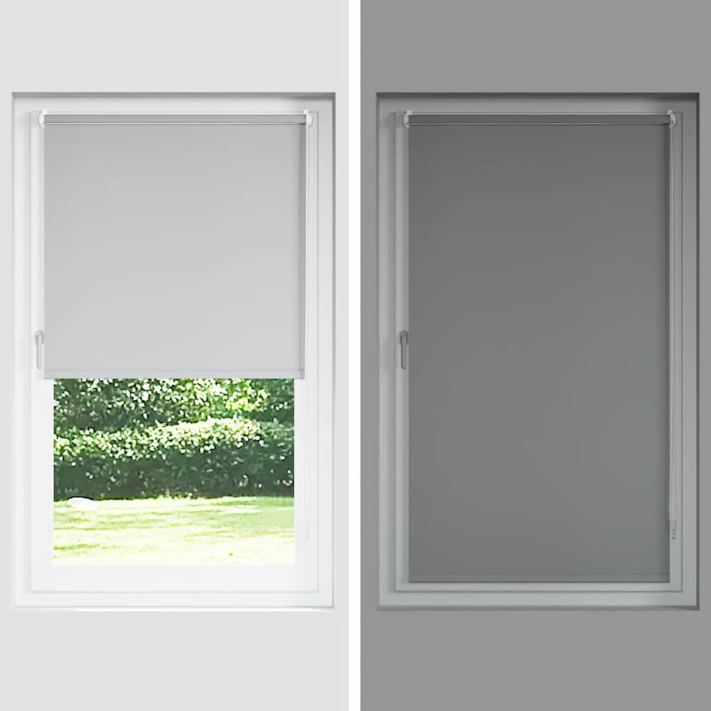 Roller Blind Blackout 44.4x100 cm Fabric Width 40 cm Beige