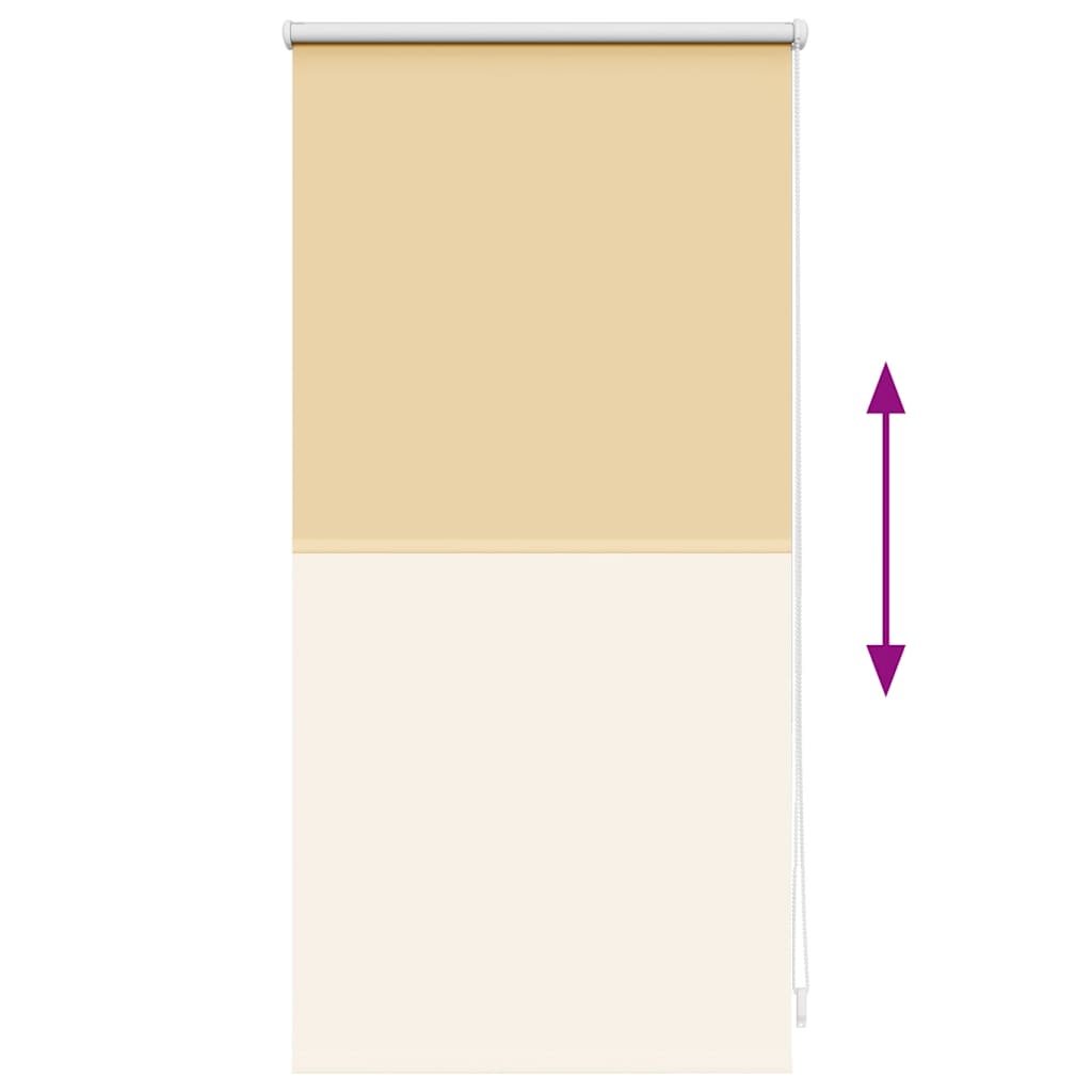 Roller Blind Blackout 44.4x100 cm Fabric Width 40 cm Beige