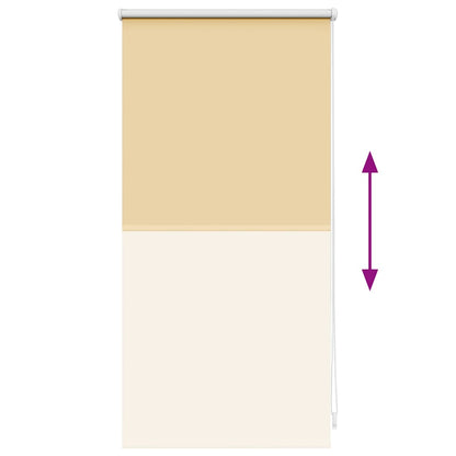 Roller Blind Blackout 44.4x100 cm Fabric Width 40 cm Beige