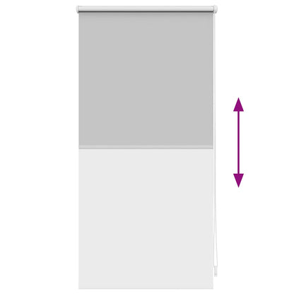 Roller Blind Blackout 44.4x100 cm Fabric Width 40 cm Grey