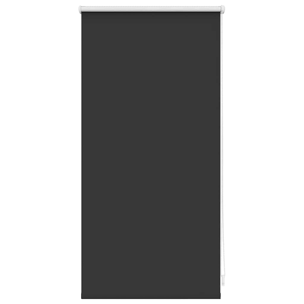 Roller Blind Blackout 44.4x100 cm Fabric Width 40 cm Black