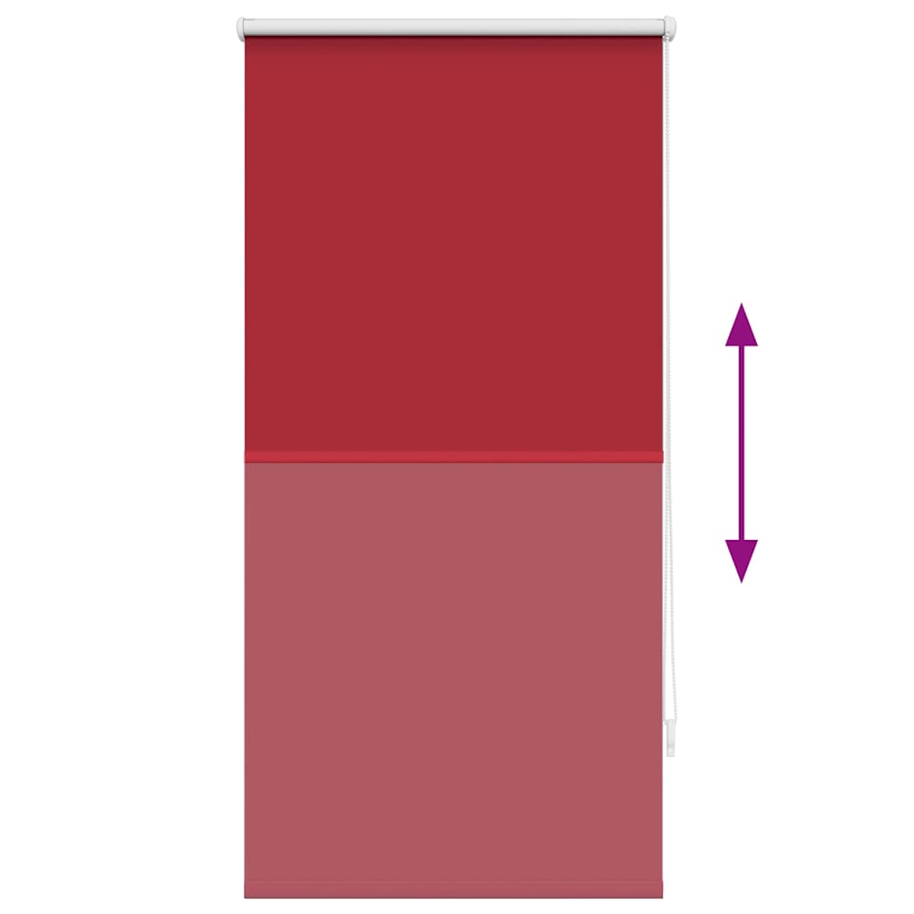 Roller Blind Blackout 64.4x120 cm Fabric Width 60 cm Red
