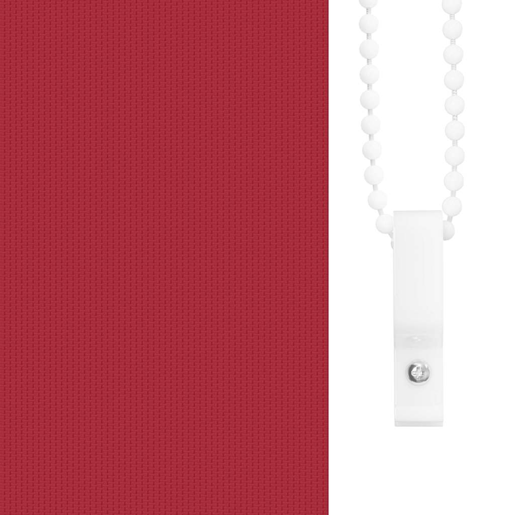 Roller Blind Blackout 64.4x120 cm Fabric Width 60 cm Red