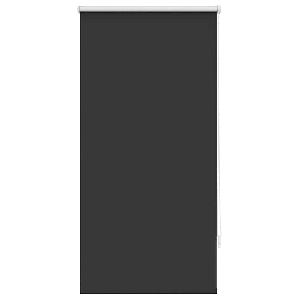 Roller Blind Blackout 64.4x120 cm Fabric Width 60 cm Black