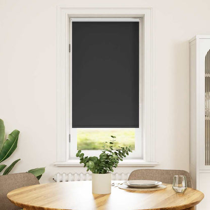 Roller Blind Blackout 64.4x120 cm Fabric Width 60 cm Black