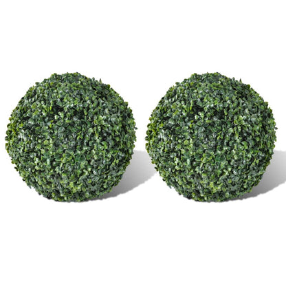 Boxwood Ball Artificial Leaf Topiary Ball 27 cm set of 2 for indoor and outdoor decoration.
