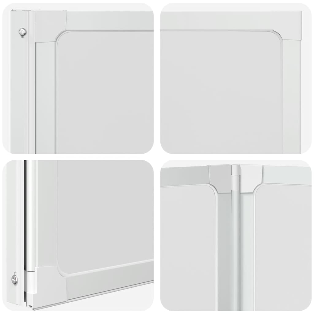140785 Shower Bath Screen Wall 141 x 132 cm 3 Panels Foldable