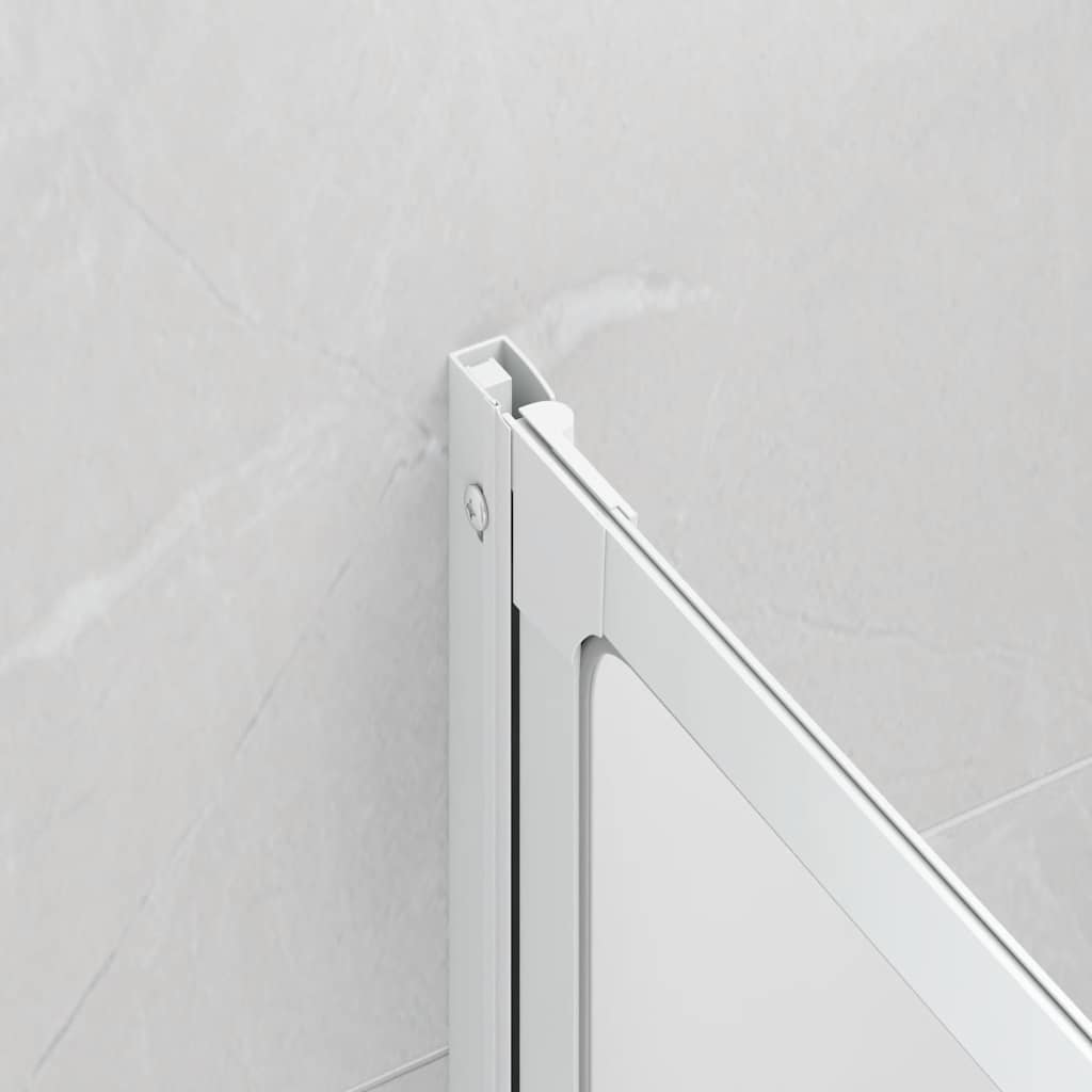 Shower Bath Screen Wall 141 x 132 cm 3 Panels Foldable