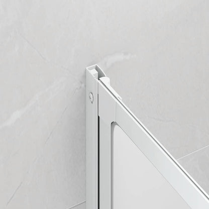 Shower Bath Screen Wall 141 x 132 cm 3 Panels Foldable