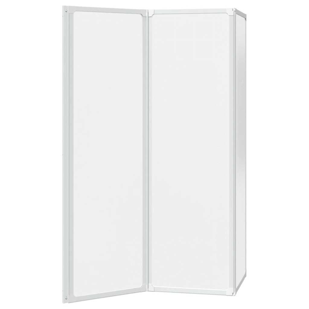 Shower Bath Screen Wall 141 x 132 cm 3 Panels Foldable