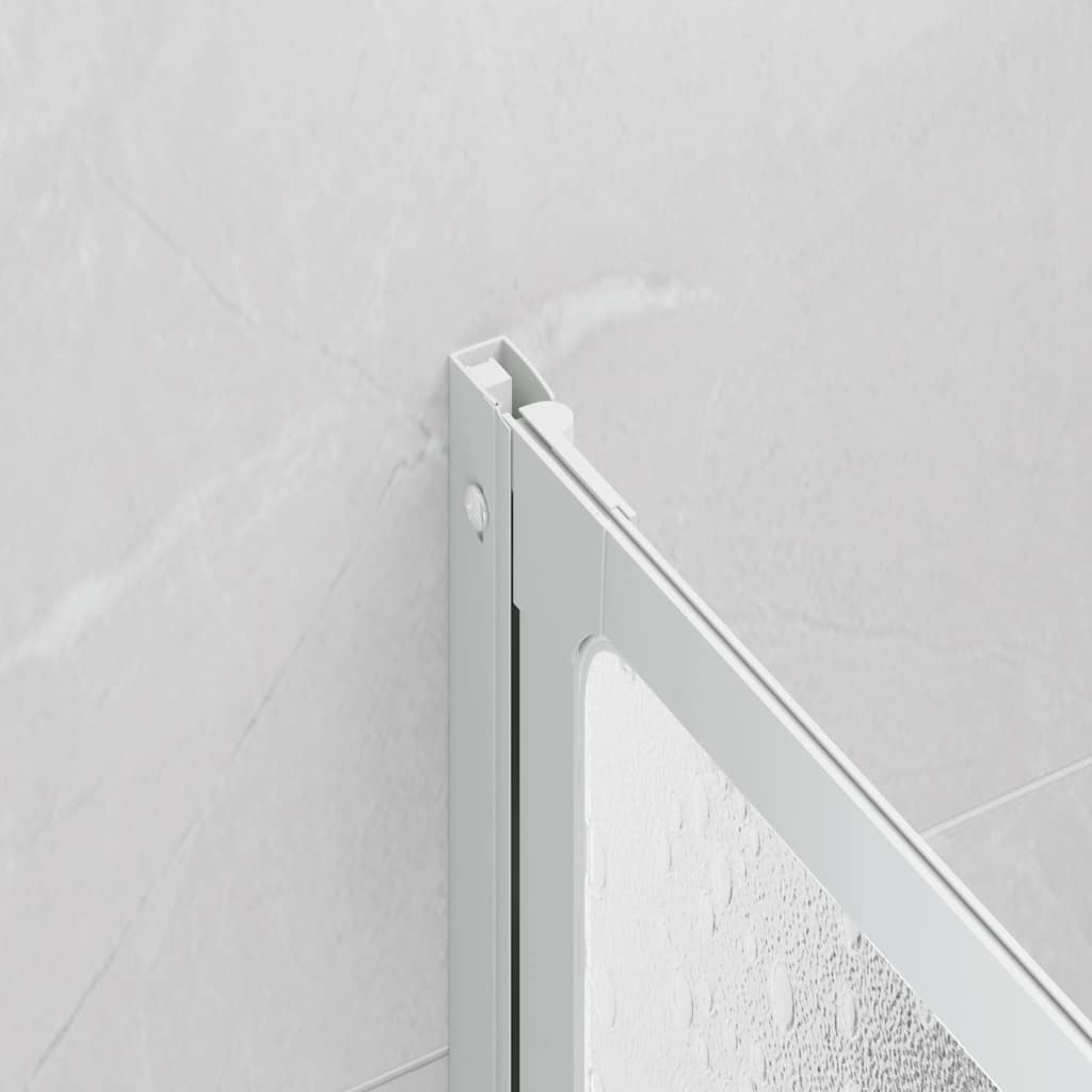 Shower Bath Screen Wall 140 x 168 cm 7 Panels Foldable with Towel Rack