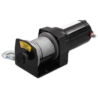 210230 12 V Electric Winch 1360 KG with Mounting Plate Roller Fairlead