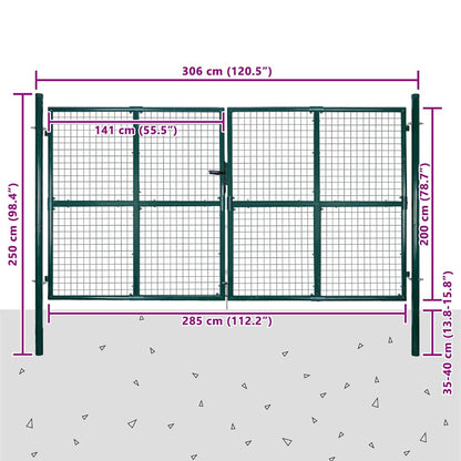 Garden Mesh Gate Fence Door Wall Grille 300x200 cm