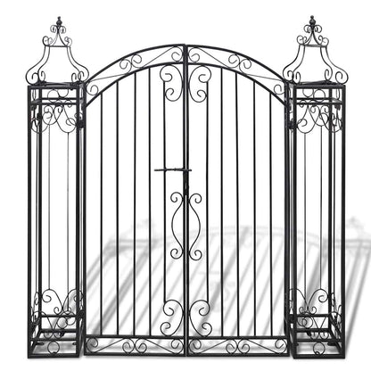 Ornamental Garden Gate Wrought Iron 122x20,5x134 cm