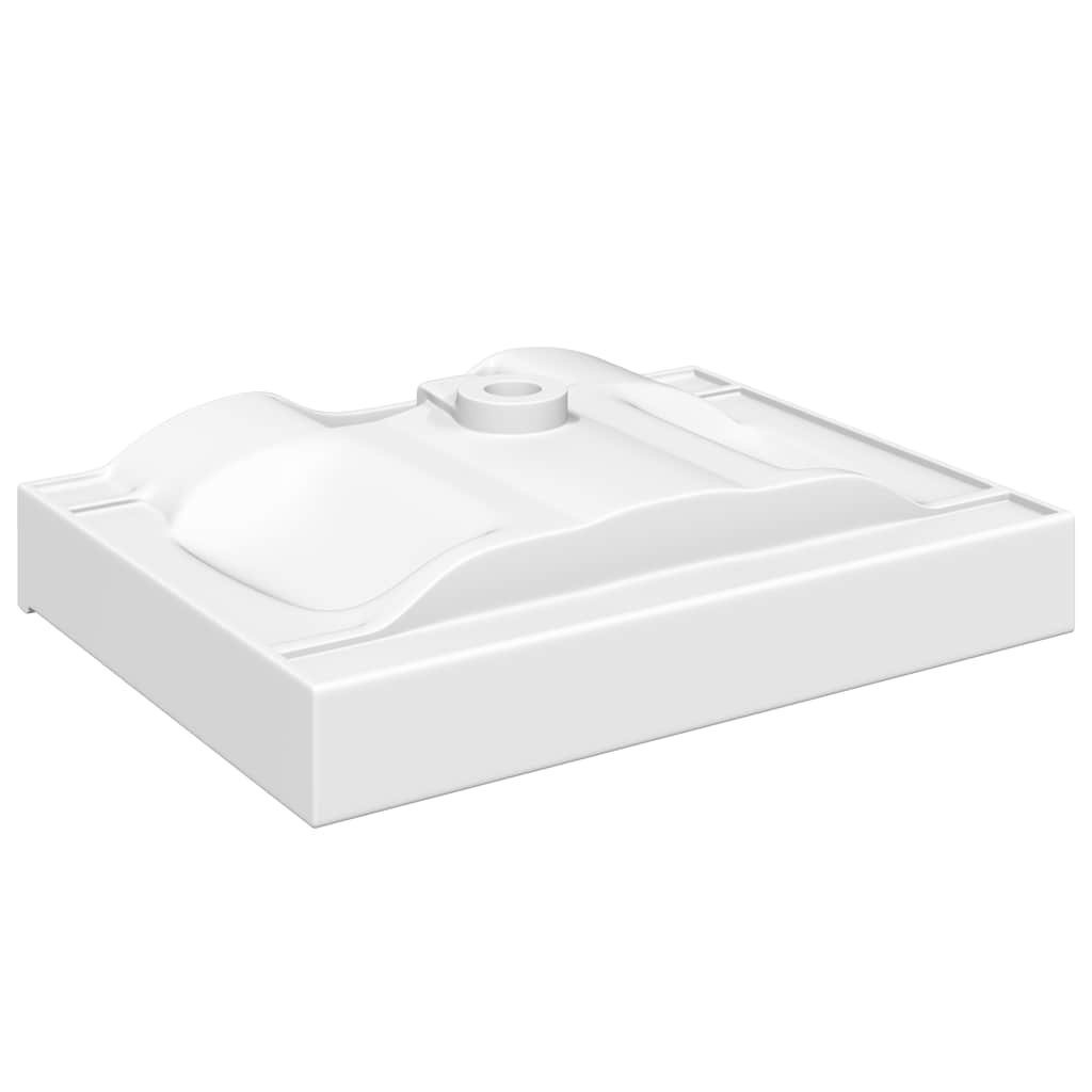 Rectangular Ceramic Basin Sink White with Faucet Hole 60x46 cm