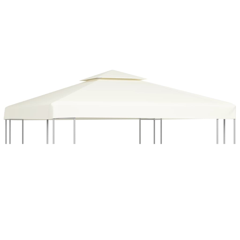 Gazebo Canopy | Cream White | Polyester, PVC coated | 3x3 metres