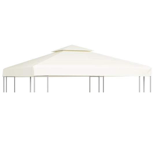 Gazebo Canopy | Cream White | Polyester, PVC coated | 3x3 metres