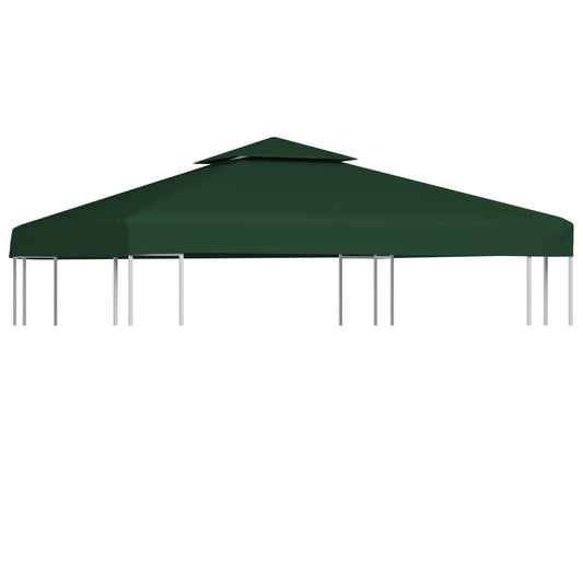 Gazebo Canopy | Green | Polyester with PVC coating | 3 x 3 meter