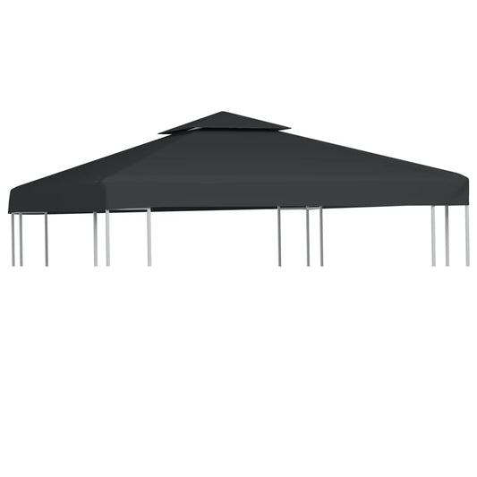 Gazebo Canopy | Dark Grey | Polyester with PVC coating | 3x3m