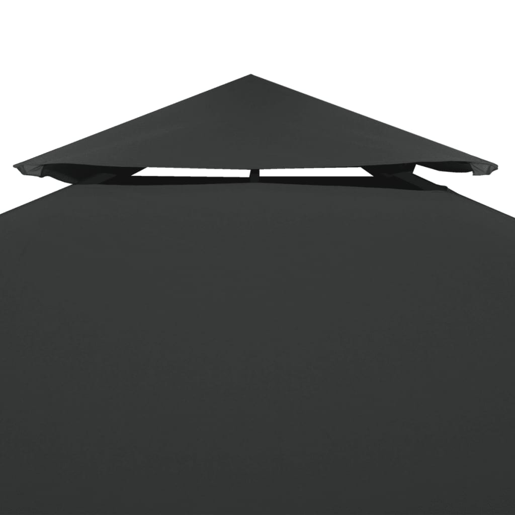 Gazebo Canopy | Dark Grey | Polyester with PVC coating | 3x3m