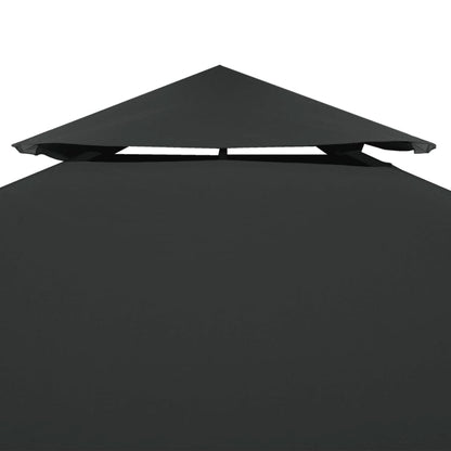 Gazebo Canopy | Dark Grey | Polyester with PVC coating | 3x3m