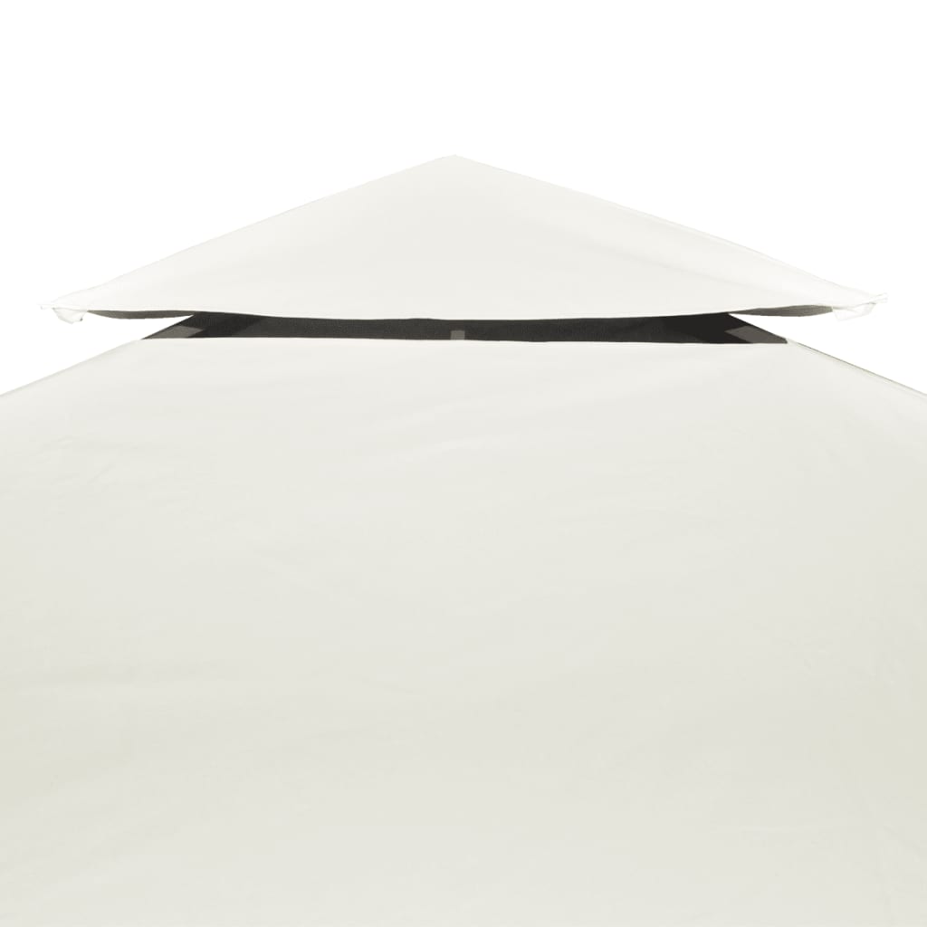 Gazebo Cover Canopy Replacement 310 g / m² Cream White 3 x 4 m