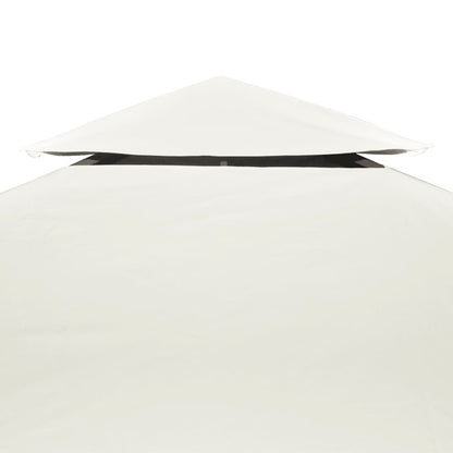 Gazebo Cover Canopy Replacement 310 g / m² Cream White 3 x 4 m