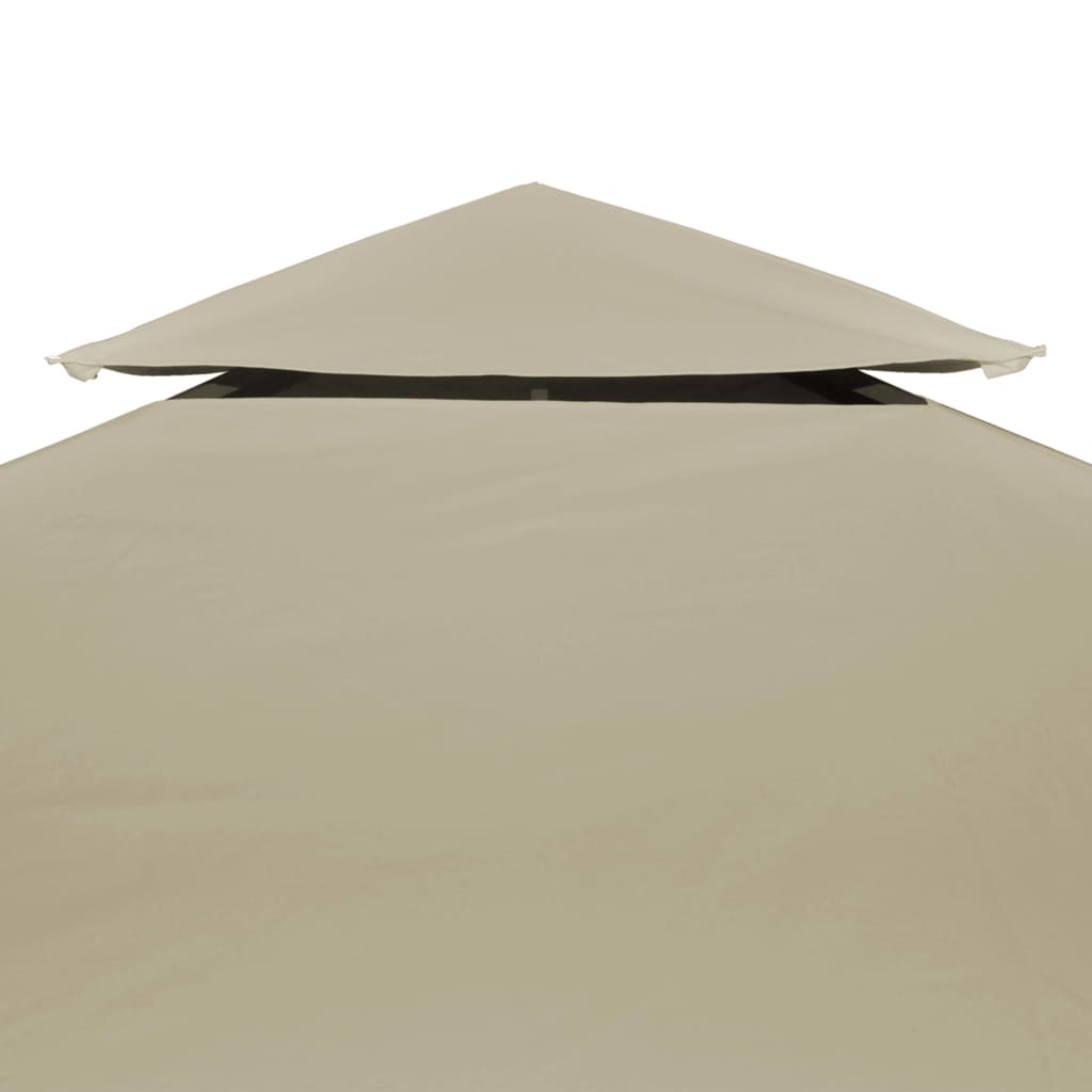 Gazebo Cover Canopy Replacement 310 g / m² Beige 3 x 4 m