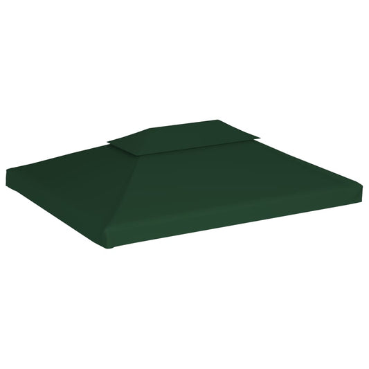 Gazebo Canopy | Green | Polyester with PVC coating | 3 x 4 m