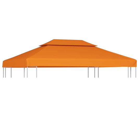 Gazebo Canopy | Orange | Polyester with PVC coating | 3 x 4 m