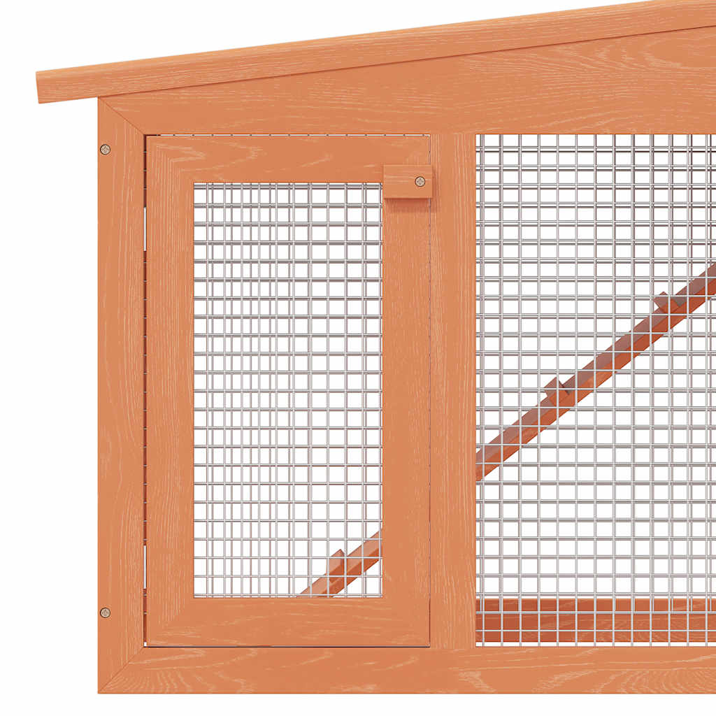 Large Rabbit Hutch Small Animal House Pet Cage with Roofs Wood