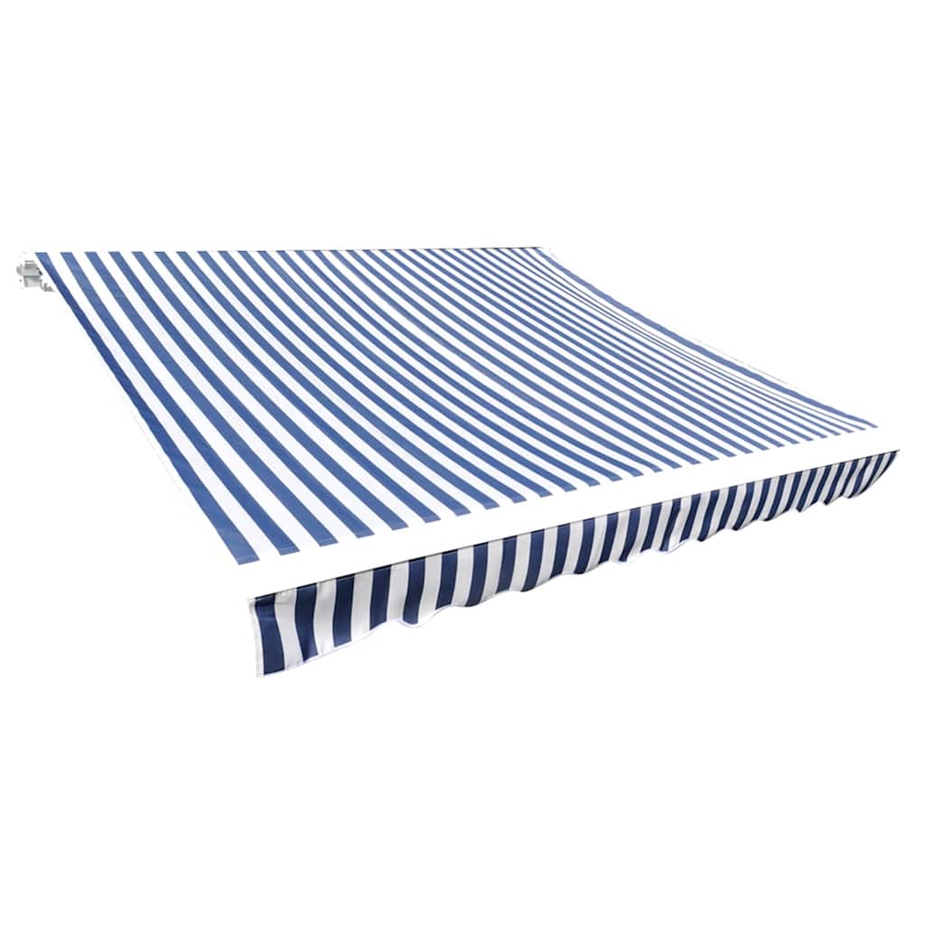 Awning Replacement Fabric Blue and White 600x300 cm Polyester