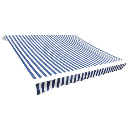 Awning Replacement Fabric Blue and White 600x300 cm Polyester