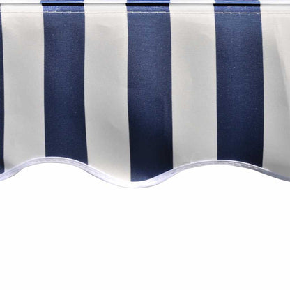 Awning Replacement Fabric Blue and White 600x300 cm Polyester