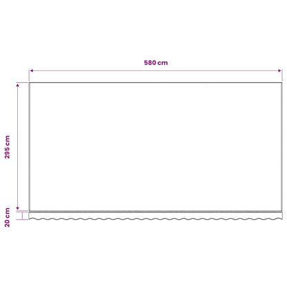 Awning Replacement Fabric Blue and White 600x300 cm Polyester