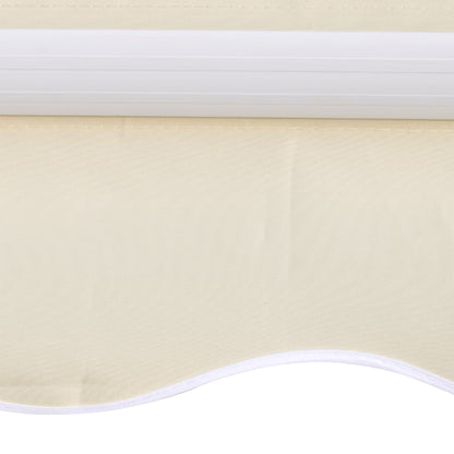 Awning Top Sunshade Canvas Cream 3 x 2.5 m (Frame Not Included)