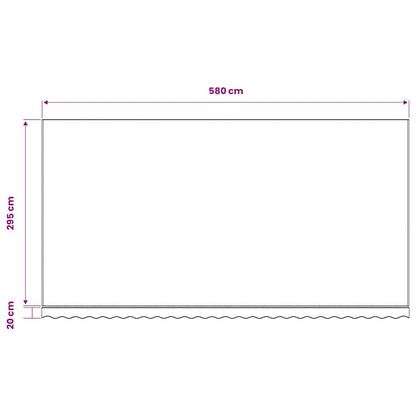 Awning Replacement Fabric Cream 600x300 cm Polyester