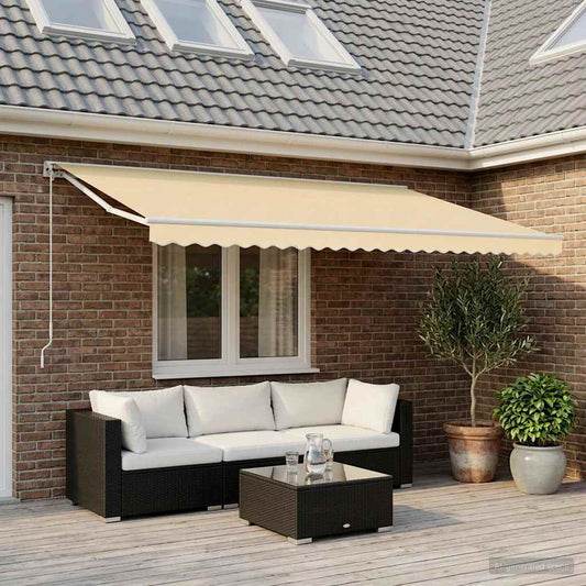 Awning Replacement Fabric Cream 600x300 cm Polyester