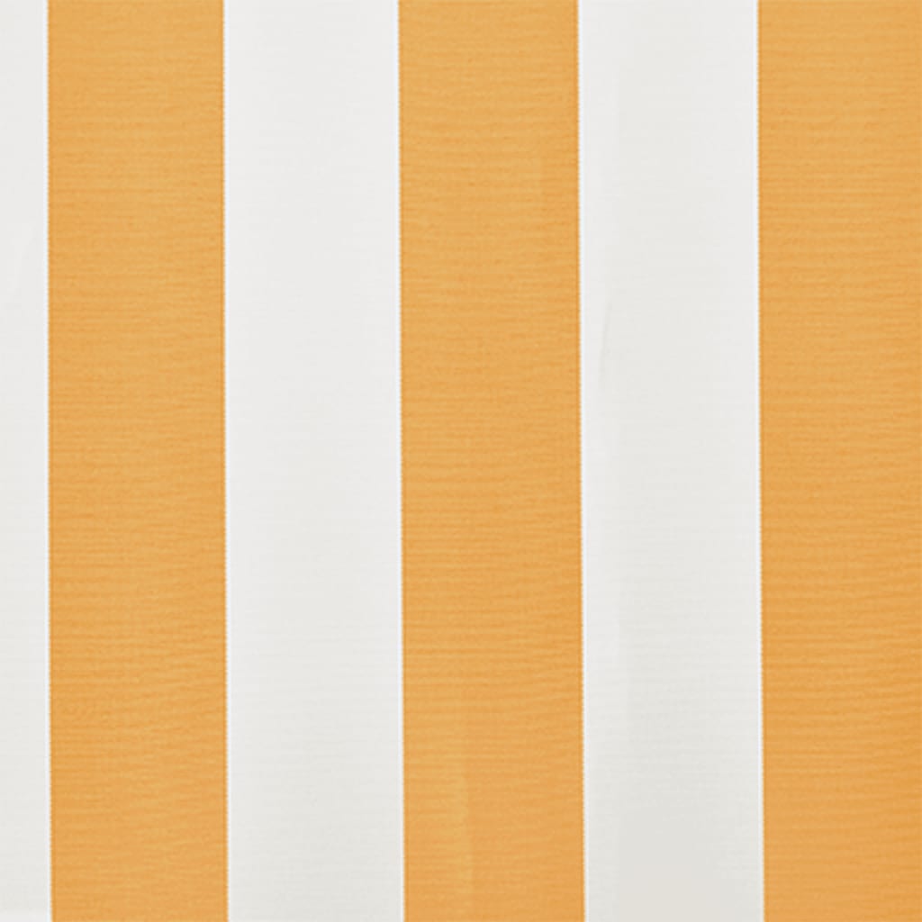 Awning Replacement Fabric Yellow and White 400x300 cm Polyester