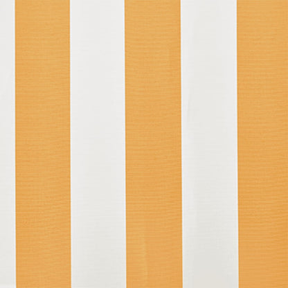 Awning Replacement Fabric Yellow and White 400x300 cm Polyester