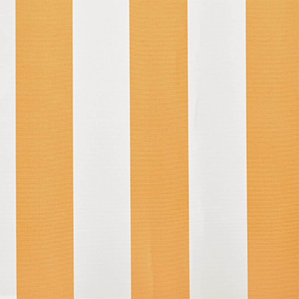 Awning Replacement Fabric Yellow and White 600x300 cm Polyester