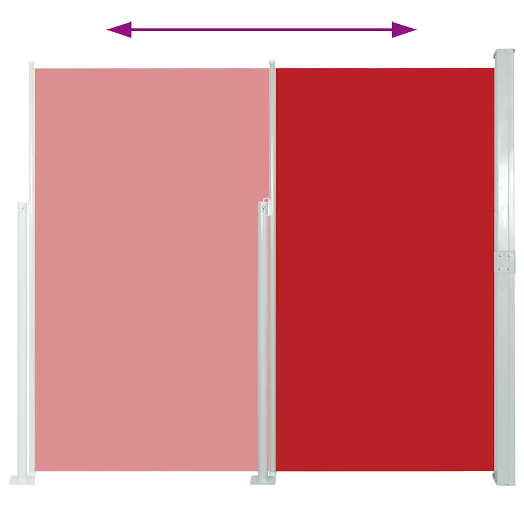Patio Terrace Side Awning 160 x 300 cm Red