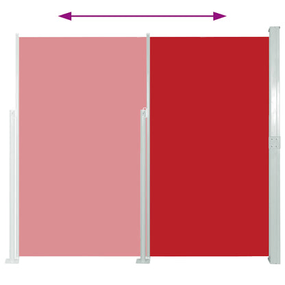 Patio Terrace Side Awning 160 x 300 cm Red
