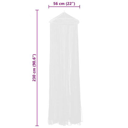 Mosquito Net 2 pcs Round 56x325x230 cm