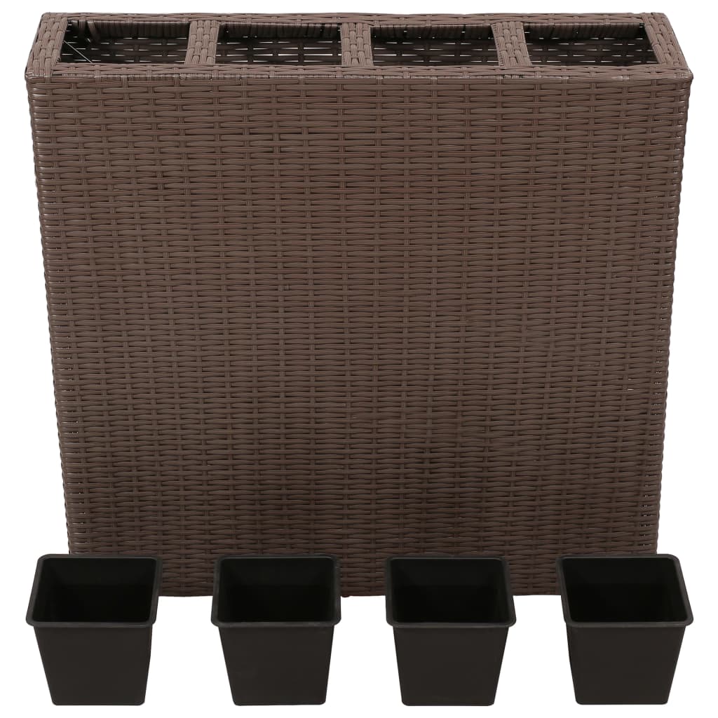 Raised Bed | Brown | Poly rattan, plastic | Medium | Raised Bed