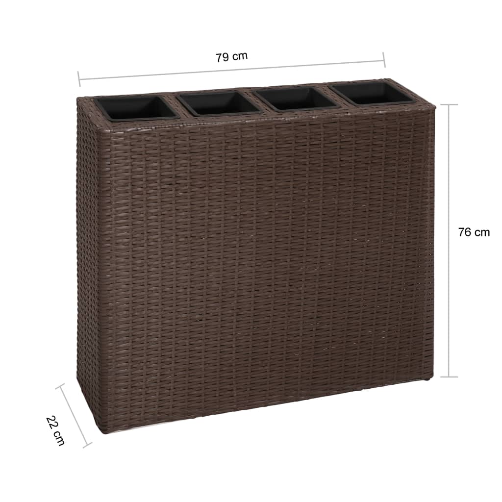 Raised Bed | Brown | Poly rattan, plastic | Medium | Raised Bed