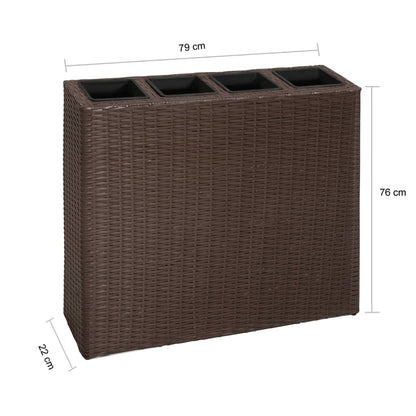 Raised Bed | Brown | Poly rattan, plastic | Medium | Raised Bed