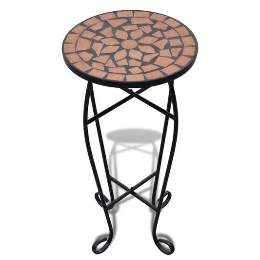 Plant Stand | Terracotta and Black | Iron and Ceramic | Small | Durable